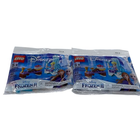 Lego Disney Frozen II Elsa’s Winter Throne 42 pc NEW (30553) Lot of 2 New Sealed - Picture 1 of 5